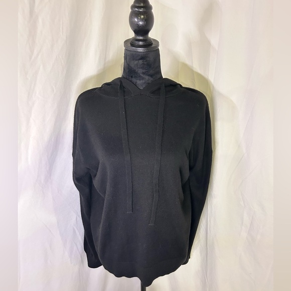 CASHMERE Black Women's Hoodie Luxury Premier Collection blend - Picture 1 of 6